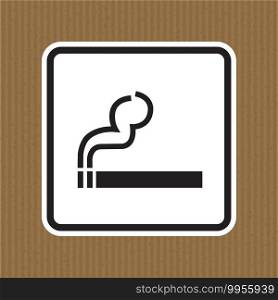 No Smoking Symbol Sign Isolate On White Background,Vector Illustration EPS.10