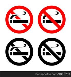 No smoking - symbols