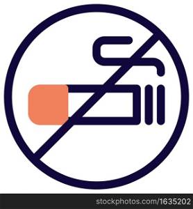 No smoking zone of the shopping mall