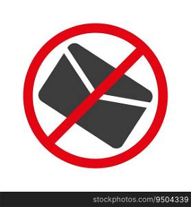 No spam sign. Vector illustration. EPS 10. Stock image.. No spam sign. Vector illustration. EPS 10.