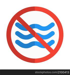 No swimming due to coronavirus pandemic situation