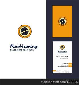 No U turn road sign Creative Logo and business card. vertical Design Vector