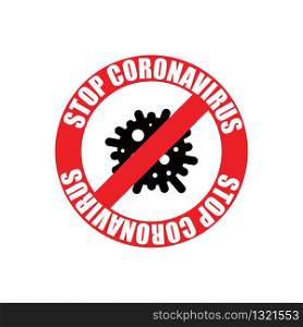 No virus. Stop sign vector illustration. Health care concept. Stop coronavirus.. No virus. Stop sign vector. Health care concept. Stop coronavirus.