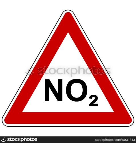 NO2 and attention sign
