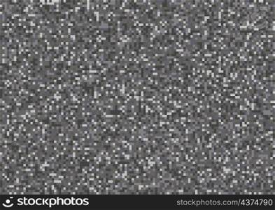 Noise effect seamless pattern. Monochrome pixel analog VHS error. Noise TV. Gray color display screen wallpaper. Glitch texture. No signal. Abstract backdrop. Horizontal template. Vector illustration. Noise effect seamless pattern. Monochrome pixel analog VHS error. Noise TV.