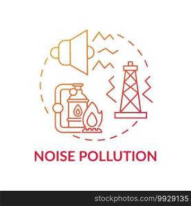 Noise pollution concept icon. Climate justice idea thin line illustration. Vector isolated outline RGB color drawing. Global warming. Moral responsibility towards climate justice. Noise pollution concept icon