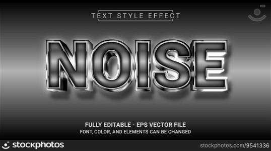 Noise Text Style Effect. Editable Graphic Text Template.