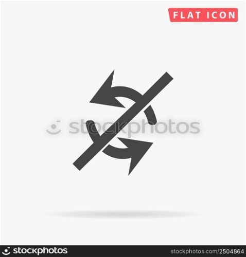 Non Exchange Arrow flat vector icon. Hand drawn style design illustrations.. Non Exchange Arrow flat vector icon
