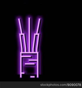 non metallic sheathed wire cable neon light sign vector. non metallic sheathed wire cable illustration. non metallic sheathed wire cable neon glow icon illustration