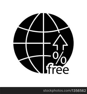 Non-tariff barriers black glyph icon. Tax free trade. Import quota and licensing, subsidy, customs delay, technical barriers. Silhouette symbol on white space. Vector isolated illustration