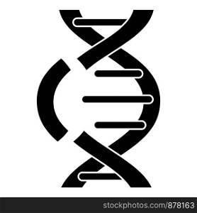 Noninteger dna icon. Simple illustration of noninteger dna vector icon for web design isolated on white background. Noninteger dna icon, simple style