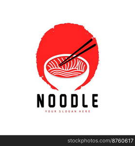Noodle Logo, Ramen Vector, Chinese Food, Fast Food Restaurant Brand Design, Product Brand, Cafe, Company Logo