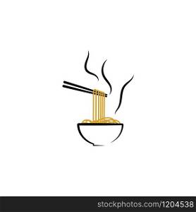 Noodler icon Vector Illustration design Logo template