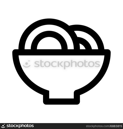 noodles, icon on isolated background,