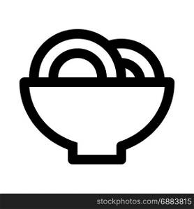 noodles, icon on isolated background,