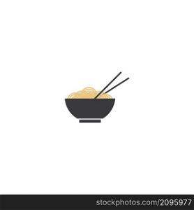 Noodles icon vector illustration logo design.