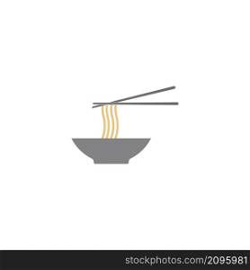 Noodles icon vector illustration logo design.
