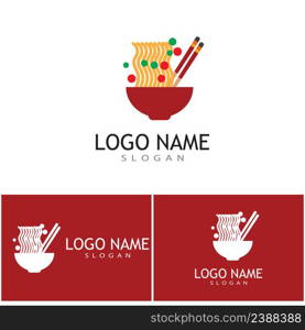 Noodles Logo Template vector symbol design