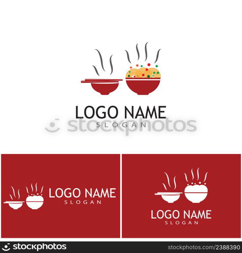 Noodles Logo Template vector symbol design