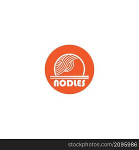 Noodles logo vector illustration design template.