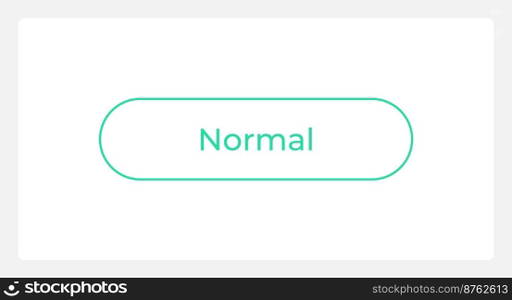 Normal register button state UI element template. Editable isolated vector dashboard component. Flat user interface. Visual data presentation. Web design widget for mobile application with light theme. Normal register button state UI element template