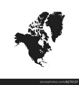 north america map background vector. Vector illustration. north america map background vector