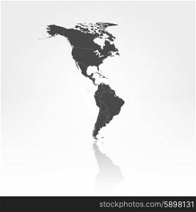 North and South America map background vector.. North and South America map background vector