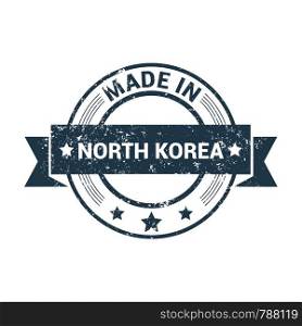 North Korea Stamp design vector