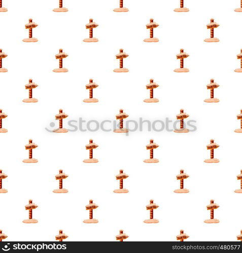 North Pole sign pattern seamless repeat in cartoon style vector illustration. North Pole sign pattern