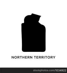 Northern Territory map icon design trendy