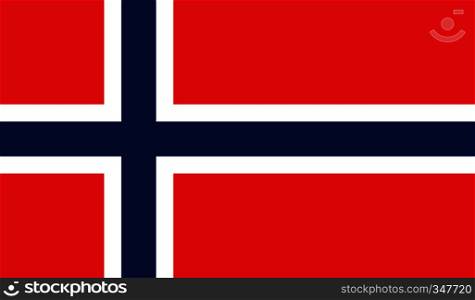 Norway flag image for any design in simple style. Norway flag image
