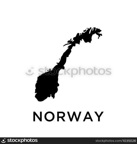 Norway map icon design trendy