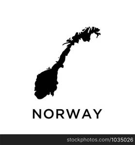 Norway map icon design trendy