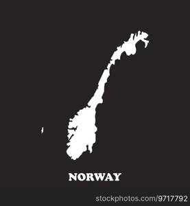 Norway map icon vector illustration symbol design