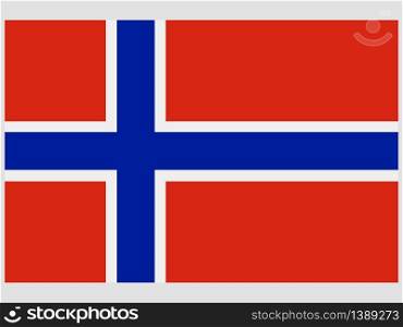 Norway National flag. original color and proportion. Simply vector illustration background, from all world countries flag set for design, education, icon, icon, isolated object and symbol for data visualisation