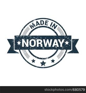 Norway stamp design vector
