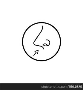 Nose icon. Human Nose Vector design template illustration
