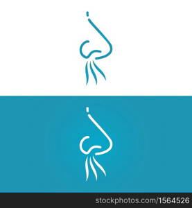 Nose icon. Human Nose Vector design template illustration