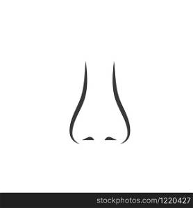 nose vector icon of human senses illustration design