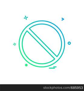 Not allowed icon design vector