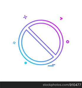 Not allowed icon design vector