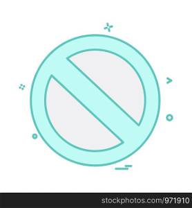 not allowed icon design vector