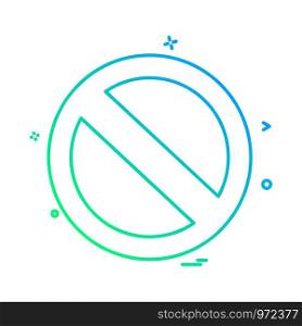 not allowed icon design vector