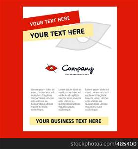 Not seen Title Page Design for Company profile ,annual report, presentations, leaflet, Brochure Vector Background