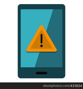 Not working phone icon flat isolated on white background vector illustration. Not working phone icon isolated