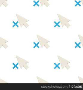Not working pointer pattern seamless background texture repeat wallpaper geometric vector. Not working pointer pattern seamless vector