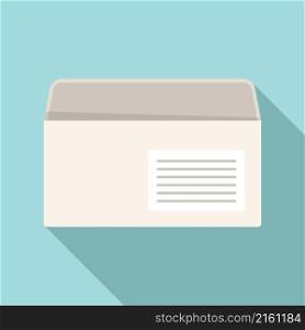 Note envelope icon flat vector. Mail letter. Email paper. Note envelope icon flat vector. Mail letter