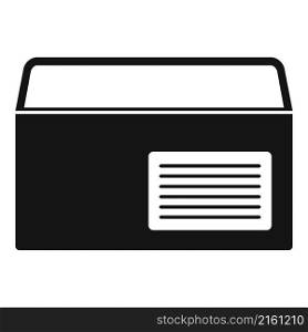 Note envelope icon simple vector. Mail letter. Email paper. Note envelope icon simple vector. Mail letter