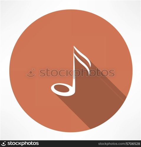 note icon. Flat modern style vector illustration