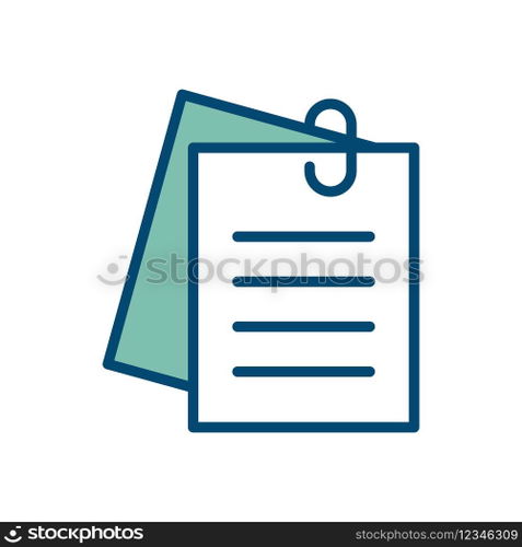 note icon vector design template in white background